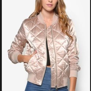 TopShop Rose Gold Bomber